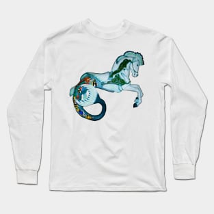 Carousel Hippocampus Animal Photo Long Sleeve T-Shirt